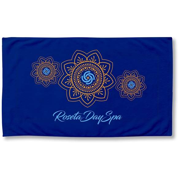 14 lbs/doz 35" x 60" screen printed beach  towel... from ASI 73520 Neet Feet / Kanata Towels