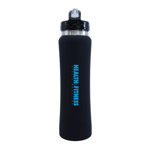 10.74" x 2.75" 25-ounce stainless steel water bottle with loop carrying... from ASI 90807 Tekweld