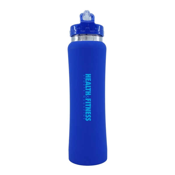 10.74" x 2.75" 25-ounce stainless steel water bottle with loop carrying... from ASI 90807 Tekweld