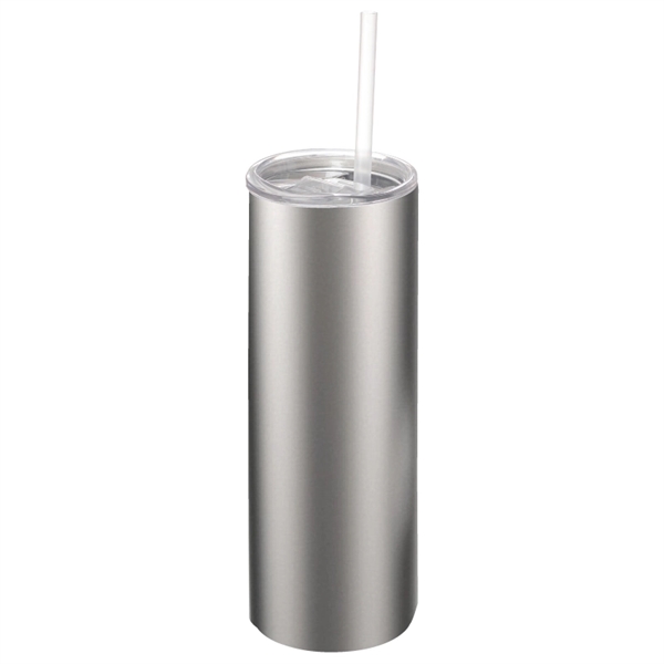 20-oz. vacuum insulated stainless steel tumbler with spill- and splash-resistant slide... from ASI 57655 STOPNGO Line