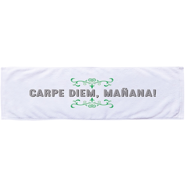 3.5 lbs/doz 12" x 42" screen printed fitness towel... from ASI 73520 Neet Feet / Kanata Towels