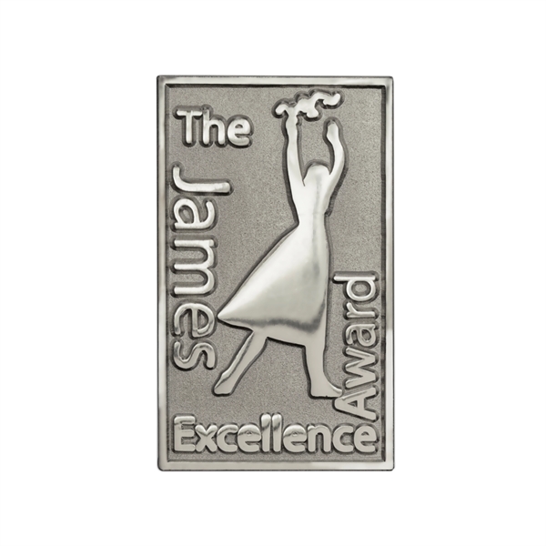 Die struck brass custom lapel pins with sandblasted and polished finish.... from ASI 52263 EMT / EMT