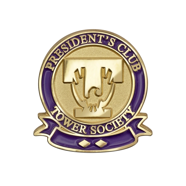 Die struck brass custom lapel pins with sandblasted and polished finish.... from ASI 52263 EMT / EMT