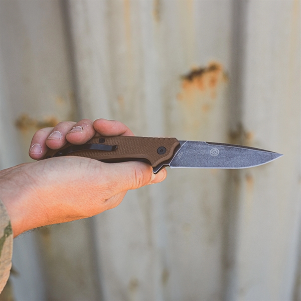 A large pocket knife for everyday carry. Featuring a ball bearing... from ASI 46170 Compass Industries Inc