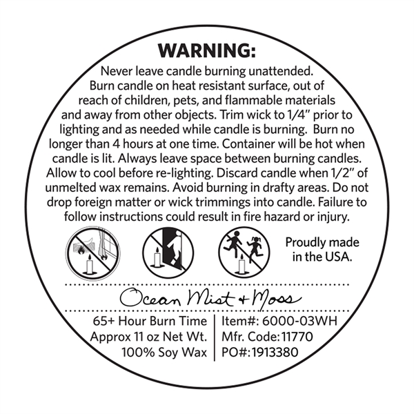 11oz scented candle... from ASI 66887 PCNA / Leed’s