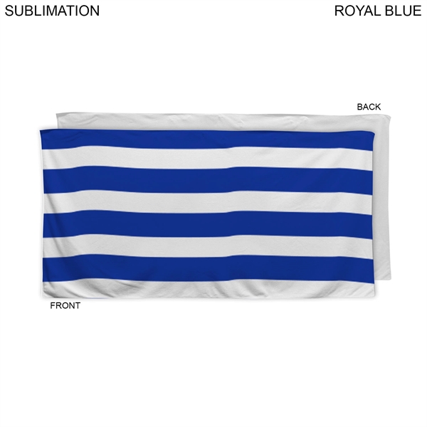 Cabana Stripe Sublimated, Absorbent Microfiber Dri-Lite Terry Beach, Shower Towel, 30x60... from ASI 53509 FIEL-Fairdeal Import & Export / FIEL