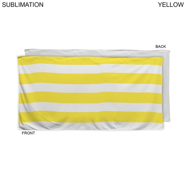 Cabana Stripe Sublimated, Absorbent Microfiber Dri-Lite Terry Beach, Shower Towel, 30x60... from ASI 53509 FIEL-Fairdeal Import & Export / FIEL