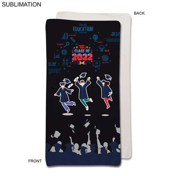 Graduation Blanket in soft Microfleece, 30x60, Stadium size, Sublimated edge to... from ASI 53509 FIEL-Fairdeal Import & Export / FIEL