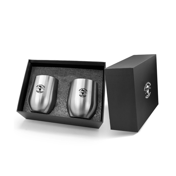2 pc gift set includes two 12 oz double wall stainless... from ASI 30112 ACE Products