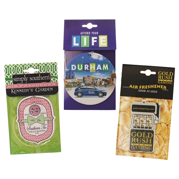 4" x 3.85" two sided paper custom air freshener with hanging... from ASI 52263 EMT / EMT EMT EASY