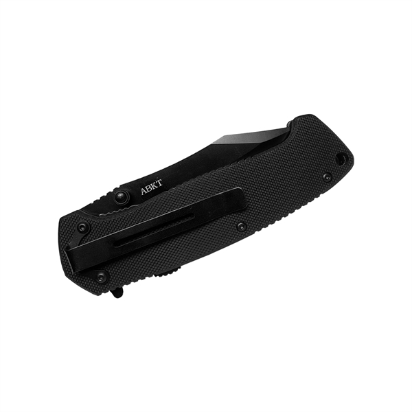 This large pocket knife features a sleek all-black look and an... from ASI 46170 Compass Industries Inc