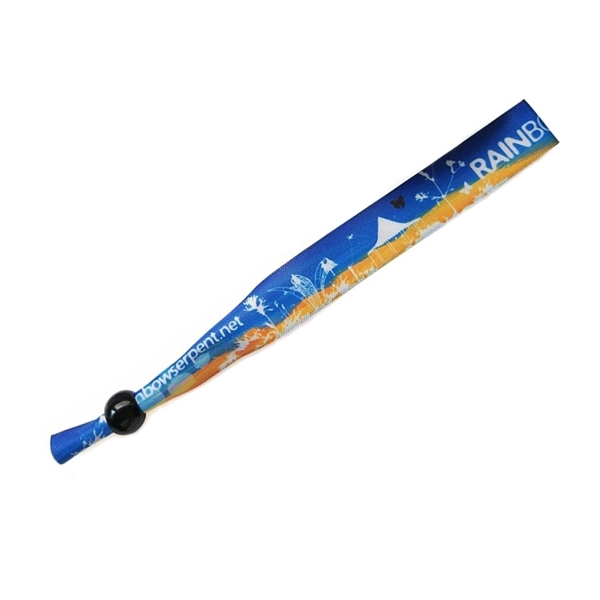 13.78" x .59"  polyester adjustable wristband with bead slider plus... from ASI 37218 Athena Promo (tm)