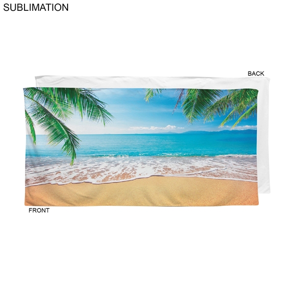 Stock Design Sublimated, Absorbent Microfiber Dri-Lite Terry Beach, Shower Towel, 30x60... from ASI 53509 FIEL-Fairdeal Import & Export / FIEL