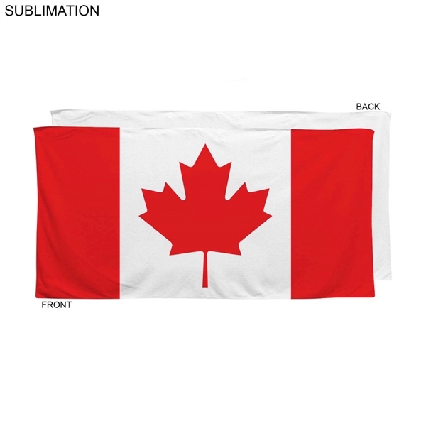 Stock Design Sublimated Plush and Soft Velour Terry Beach Towel, 30x60... from ASI 53509 FIEL-Fairdeal Import & Export / FIEL