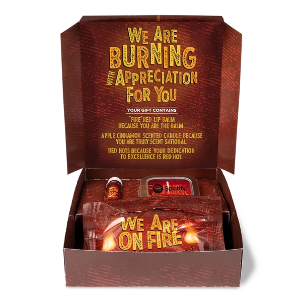 Scent-sational Fire/Hot Gift Box... from ASI 44900 NC Custom (CI/Lanco) / Chocolate Inn