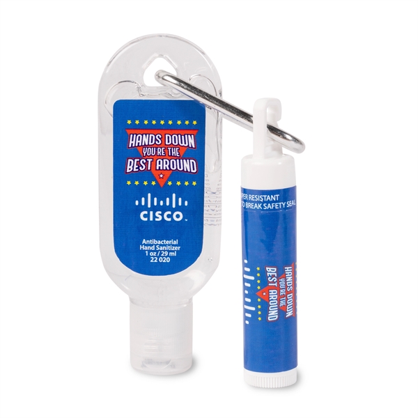 Fresh and Clean Lip Balm Sanitizer Combo... from ASI 44900 NC Custom (CI/Lanco) / Lanco