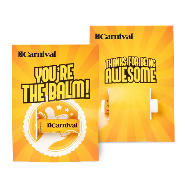 Lip Balm on Full Color Custom Card (non SPF)... from ASI 44900 NC Custom (CI/Lanco) / Lanco