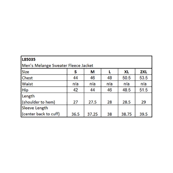 Men's Melange Sweater Fleece... from ASI 44900 NC Custom (CI/Lanco) / Lanco ACE USA