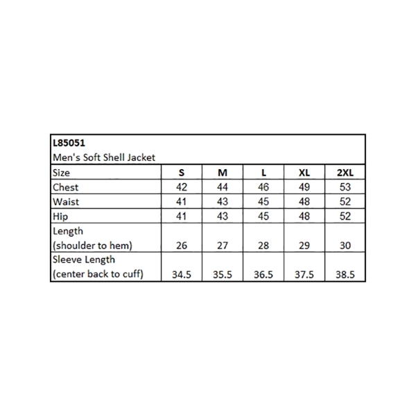 Men's Soft Shell Jacket... from ASI 44900 NC Custom (CI/Lanco) / Lanco ACE USA