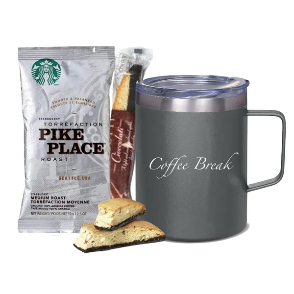 Stainless tumbler with coffee and cookie mug.... from ASI 89971 Stuff A Mug