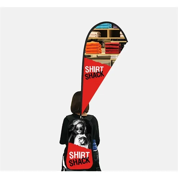 Backpack flags are the ideal mobile product to complement any marketing... from ASI 49891 Discount Marketing Products / Discount Marketing Products