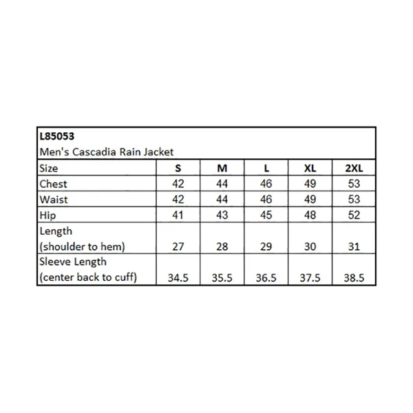 Men's Cascadia Rain Jacket... from ASI 44900 NC Custom (CI/Lanco) / Lanco ACE USA