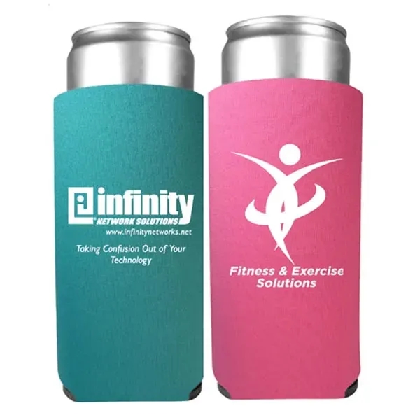 Premium 12 Oz. Slim Can-Tastic® Neoprene pocket can insulator made of... from ASI 92868 US Poly Enterprise Inc / The Poly Line