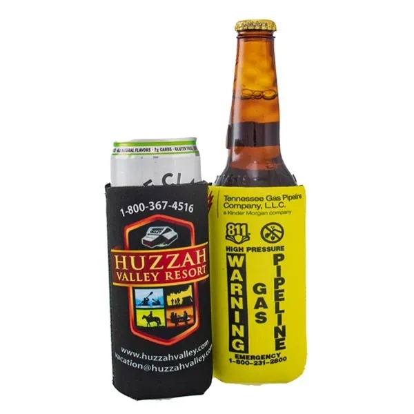 Sublimated Collapsible Beverage Premium pocket insulator made of Neoprene.... from ASI 92868 US Poly Enterprise Inc / The Poly Line