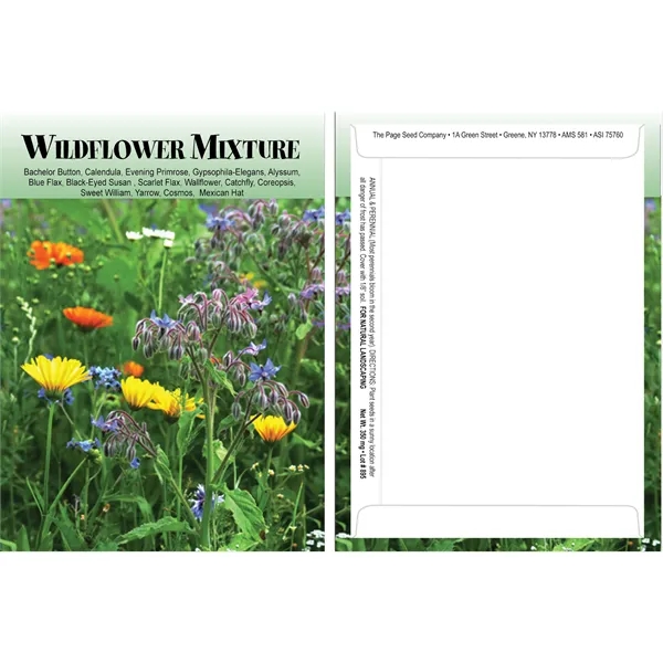 Standard Series Wildflower Mixture seeds in a packet made of recycled... from ASI 75760 The Page Seed Co / Page Seed