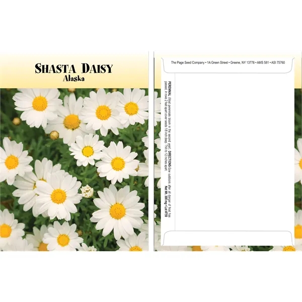 Standard Series Shasta Daisy flower seeds in a packet made of... from ASI 75760 The Page Seed Co / Page Seed