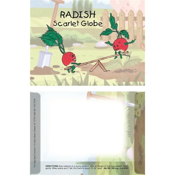 Dorothy's Kids Series Scarlet Globe Radish seeds in a packet made... from ASI 75760 The Page Seed Co / Page Seed