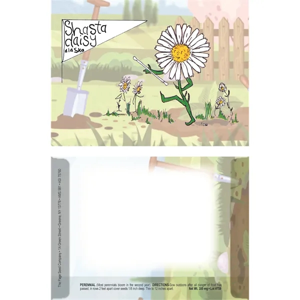 Dorothy's Kids Series Shasta Daisy seeds in a packet made of... from ASI 75760 The Page Seed Co / Page Seed