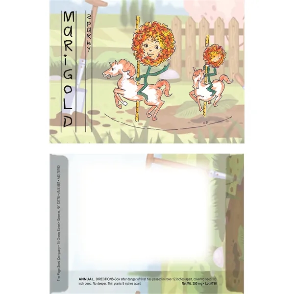 Dorothy's Kids Series Marigold seeds in a packet made of recycled... from ASI 75760 The Page Seed Co / Page Seed