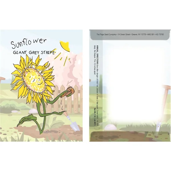 Dorothy's Kids Series Sunflower seeds in a packet made of recycled... from ASI 75760 The Page Seed Co / Page Seed