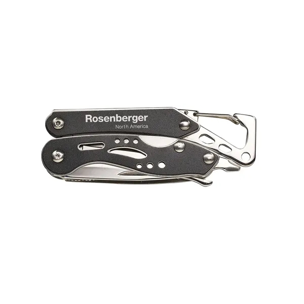Multi-tool with knife, saw, needle nose pliers, regular pliers, wire cutter,... from ASI 46170 Compass Industries Inc