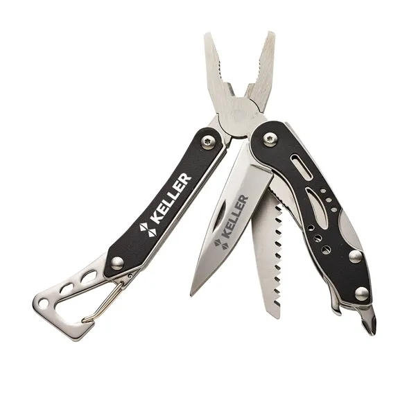 Multi-tool with knife, saw, needle nose pliers, regular pliers, wire cutter,... from ASI 46170 Compass Industries Inc