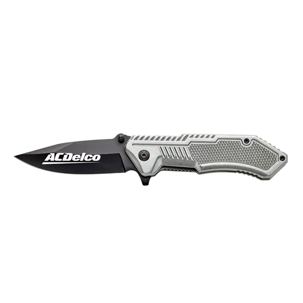 Battalion pocket knife with a 4 1/2" gray aluminum handle and... from ASI 46170 Compass Industries Inc