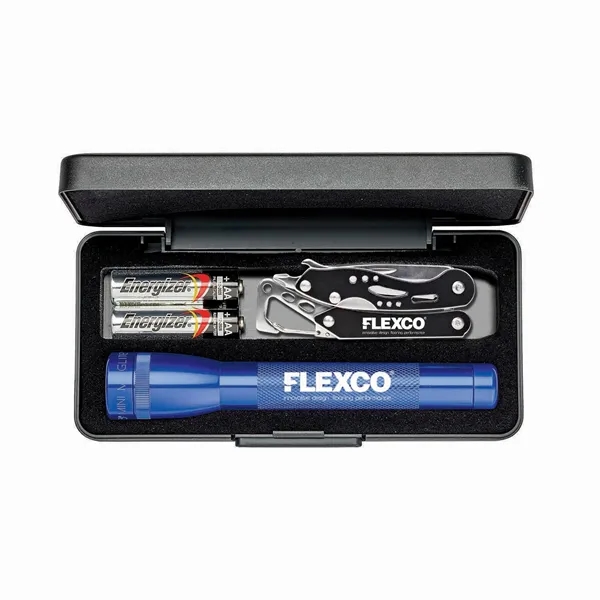 The Classic AA Maglite packaged in a set with a pocket-sized... from ASI 46170 Compass Industries Inc