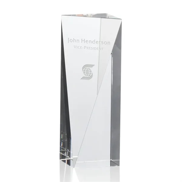 This triangular award frames your message with icy bevels that slope... from ASI 84592 St Regis Group / St Regis