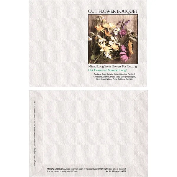Impression Series cut flower bouquet seeds in a packet made of... from ASI 75760 The Page Seed Co / Page Seed