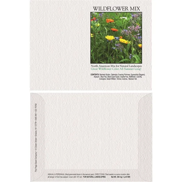 Impression Series Wildflower Mix seeds in a packet made of recycled... from ASI 75760 The Page Seed Co / Page Seed