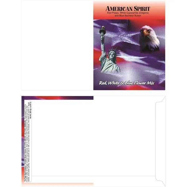 Mailable Series American Spirit red, white, and blue flower mix seeds... from ASI 75760 The Page Seed Co / Page Seed