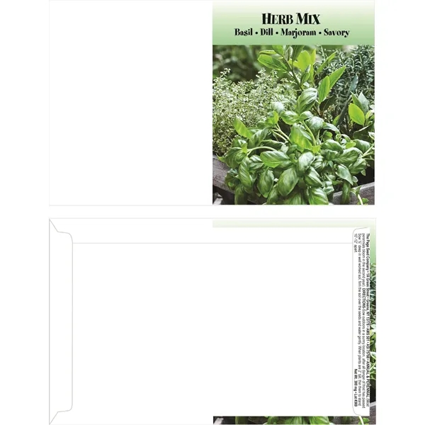 Mailable Series Mixed Herb seeds in a post office approved self-mailer... from ASI 75760 The Page Seed Co / Page Seed