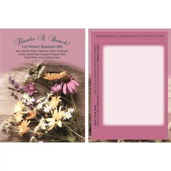Theme Series Cut Flower Bouquet seeds in a packet constructed of... from ASI 75760 The Page Seed Co / Page Seed