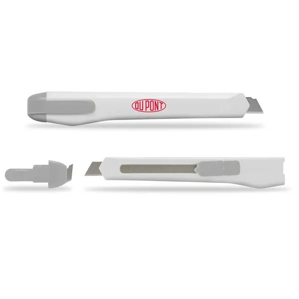 Small Snap Blade Cutter. Removable slotted top to break blades. Plastic... from ASI 34040 Alexander Mfg Co