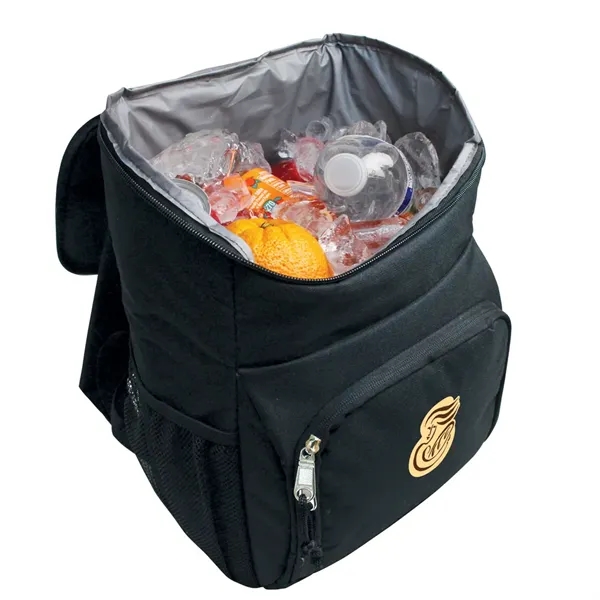This backpack cooler is made of eco friendly rPET 600D Polyester... from ASI 79384 Preferred Nation Inc