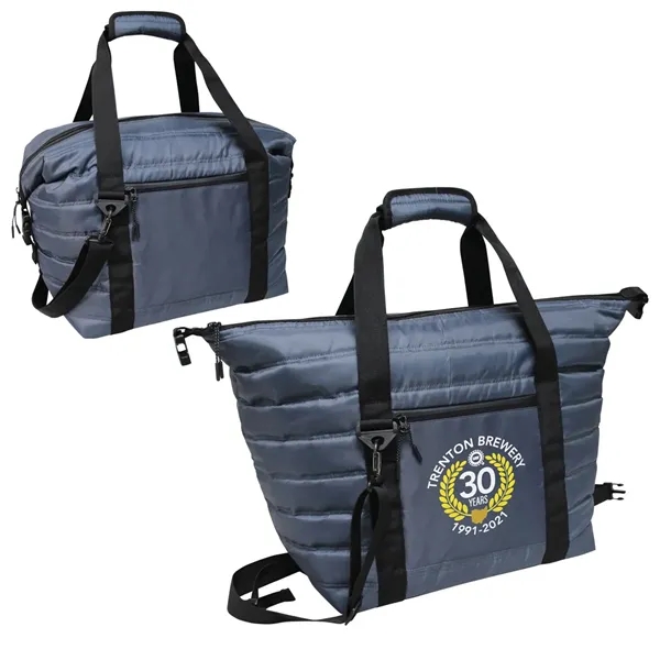 This contemporary cooler is trendy & functional. The bag is made... from ASI 79384 Preferred Nation Inc