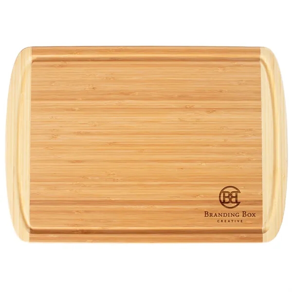 Kona Groove bamboo cutting/serving board with contrasting border.... from ASI 91565 Totally Bamboo
