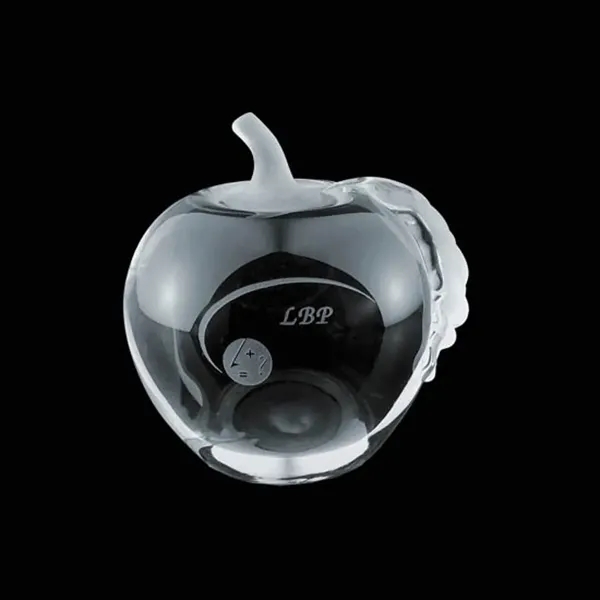 Optical Crystal Apple with molded stem and leaf.... from ASI 84592 St Regis Group / St Regis