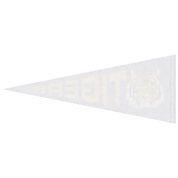 4" x 10" digitally printed custom felt pennant.... from ASI 80228 Quinn